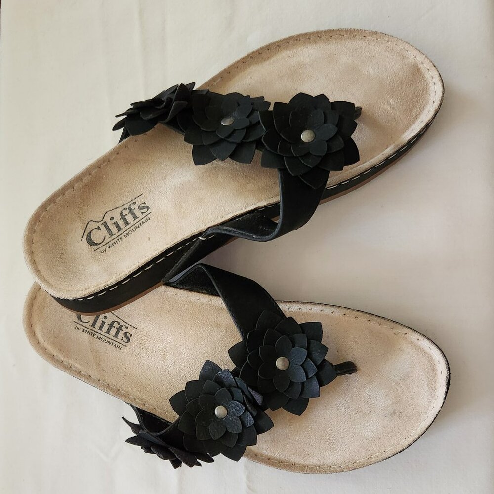 Cliffs by White Mountain sandals black sz 6M EUC